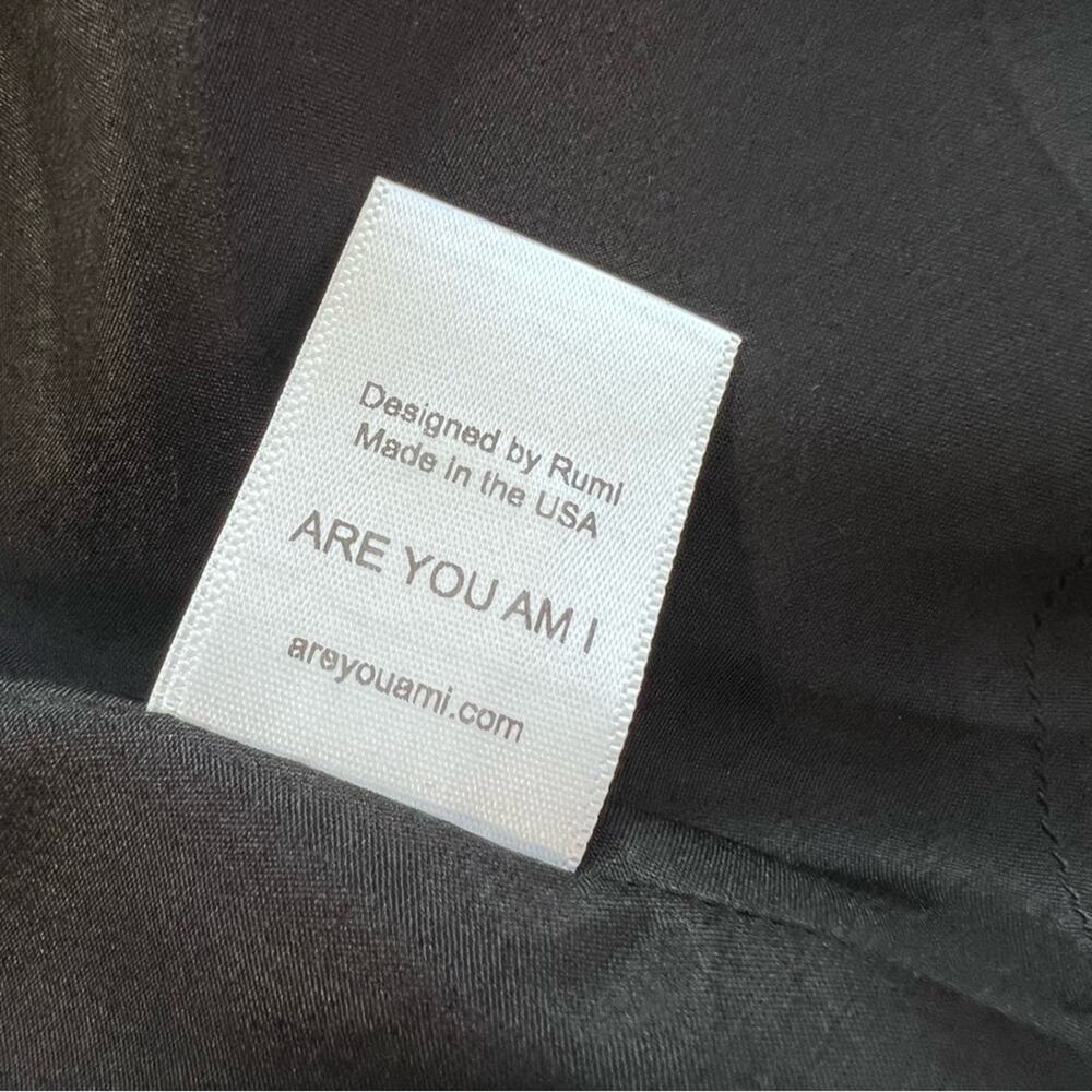 ARE YOU AM I Lilja Silk Wrap Mini Skirt Black Sz XS - Picture 8 of 8